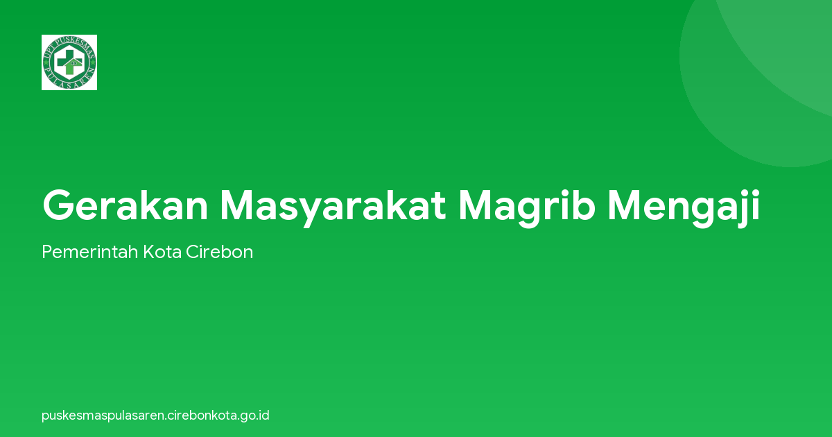 Gerakan Masyarakat Magrib Mengaji