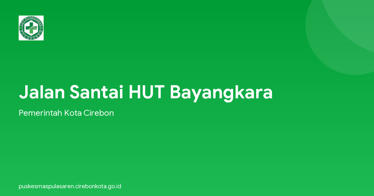Jalan Santai HUT Bayangkara
