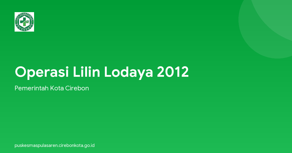 Operasi Lilin Lodaya 2012