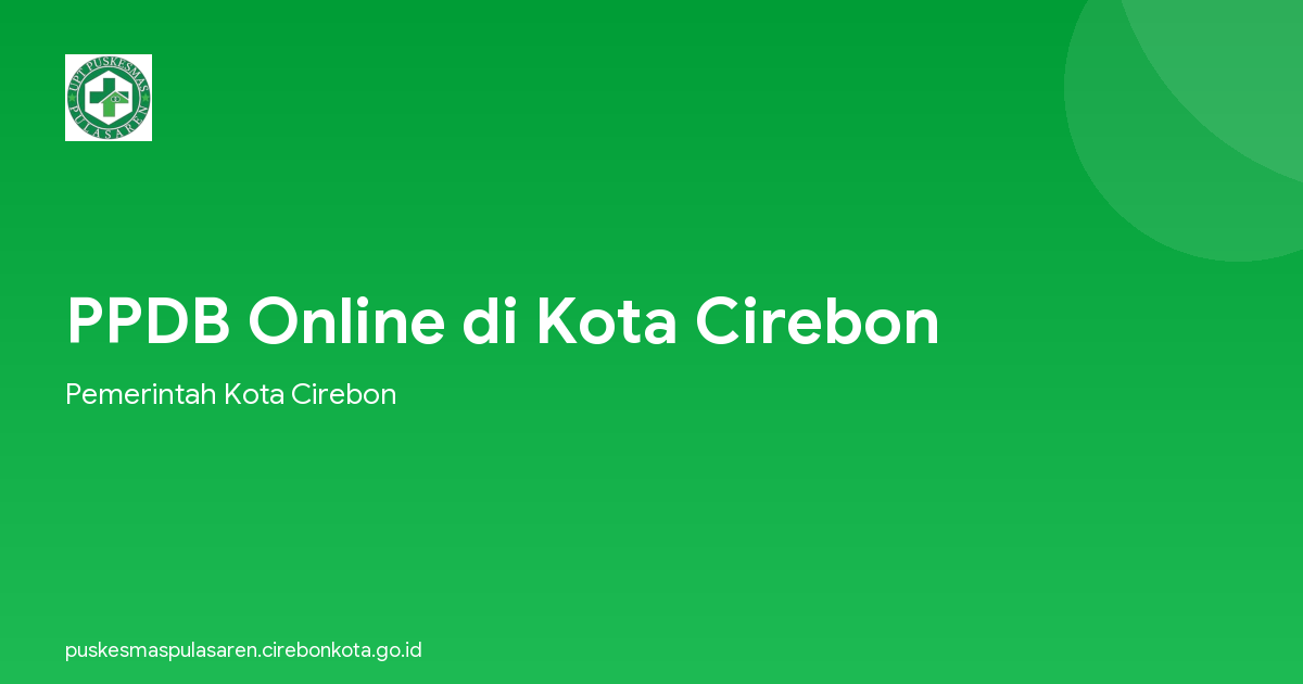 PPDB Online di Kota Cirebon