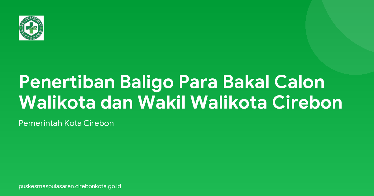 Penertiban Baligo Para Bakal Calon Walikota dan Wakil Walikota Cirebon