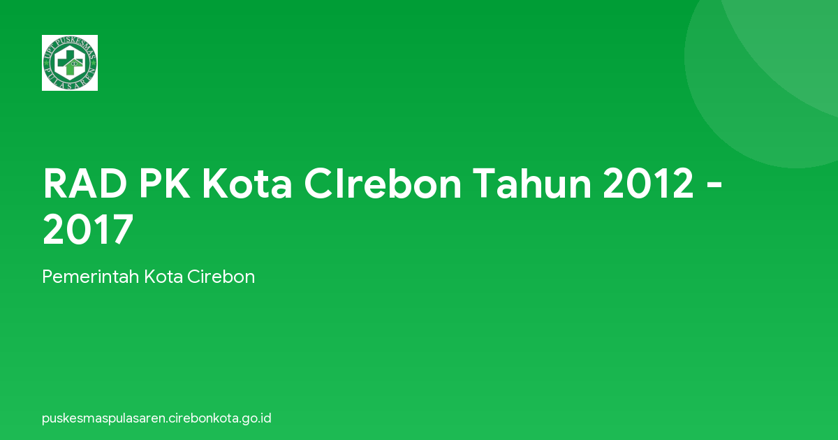 RAD PK Kota CIrebon Tahun 2012 - 2017