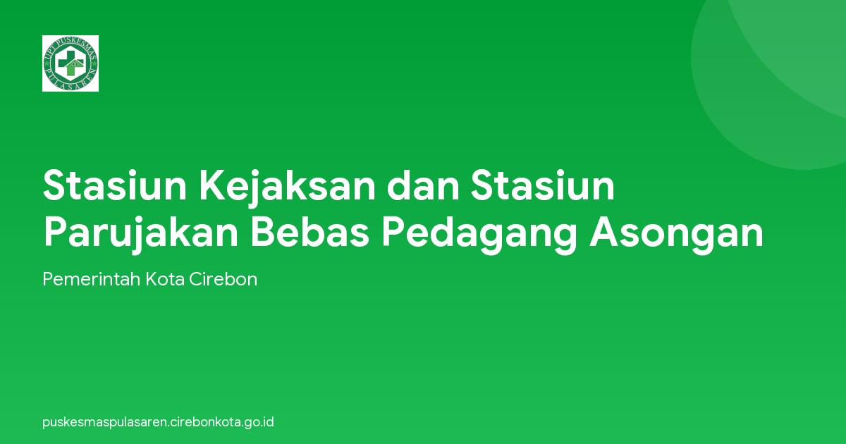 Stasiun Kejaksan dan Stasiun Parujakan Bebas Pedagang Asongan
