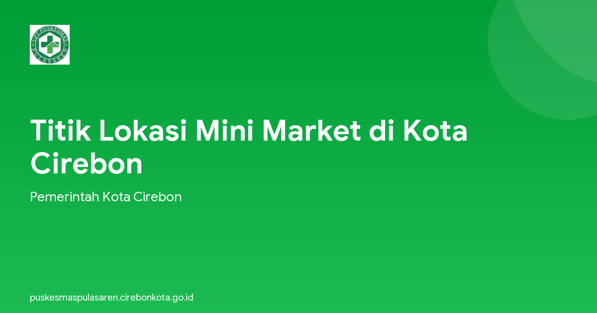 Titik Lokasi Mini Market di Kota Cirebon