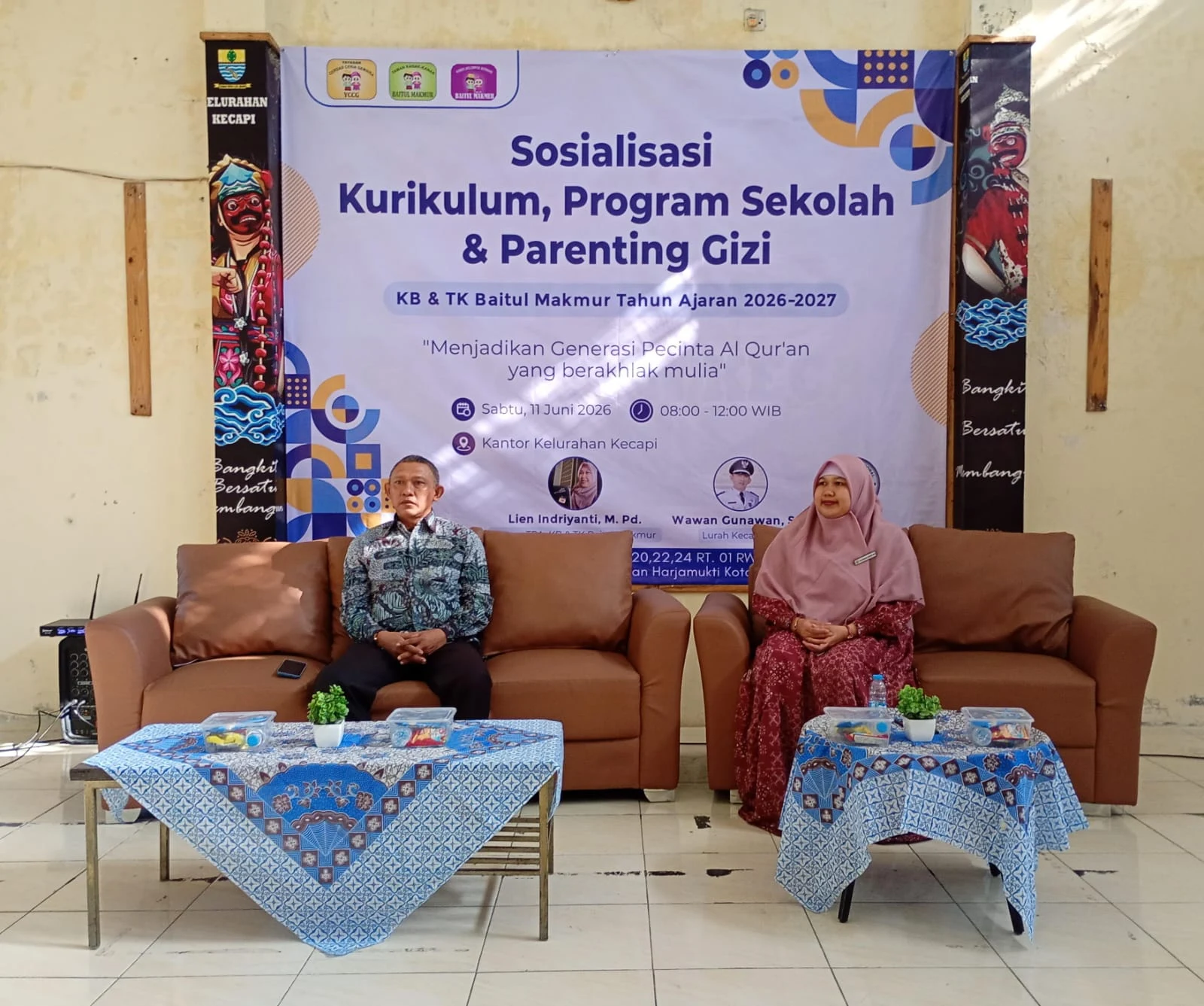 Sosialisasi Kurikulum, Program Sekolah dan Parenting Gizi TK Baitul Makmur